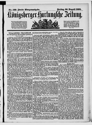 Königsberger Hartungsche Zeitung vom 26.08.1898