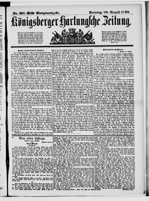 Königsberger Hartungsche Zeitung vom 28.08.1898