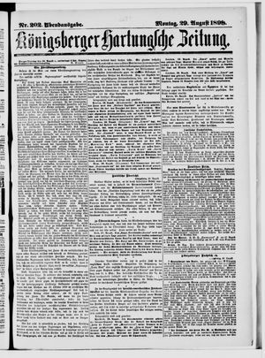 Königsberger Hartungsche Zeitung vom 29.08.1898