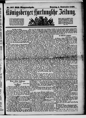 Königsberger Hartungsche Zeitung vom 04.09.1898
