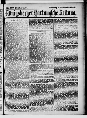 Königsberger Hartungsche Zeitung on Sep 6, 1898