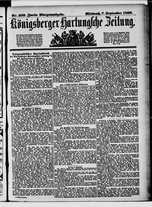 Königsberger Hartungsche Zeitung vom 07.09.1898