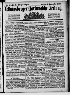 Königsberger Hartungsche Zeitung vom 09.09.1898