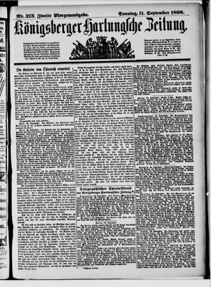 Königsberger Hartungsche Zeitung on Sep 11, 1898