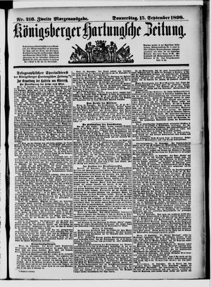 Königsberger Hartungsche Zeitung vom 15.09.1898