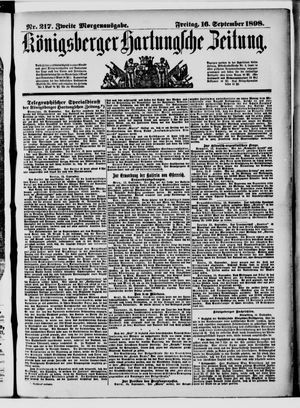 Königsberger Hartungsche Zeitung vom 16.09.1898