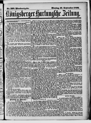 Königsberger Hartungsche Zeitung vom 19.09.1898