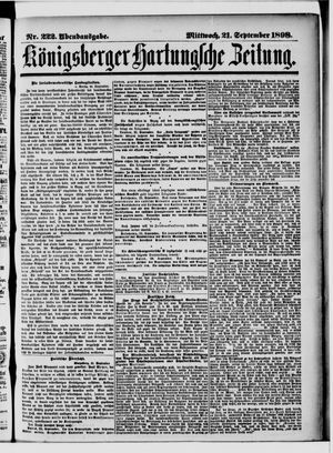 Königsberger Hartungsche Zeitung vom 21.09.1898