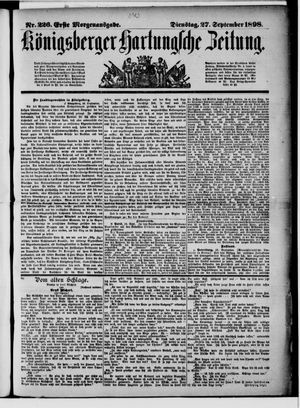 Königsberger Hartungsche Zeitung on Sep 27, 1898