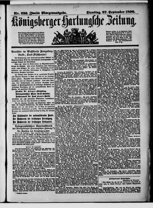 Königsberger Hartungsche Zeitung vom 27.09.1898