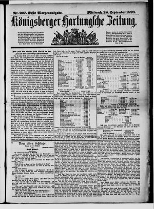 Königsberger Hartungsche Zeitung vom 28.09.1898
