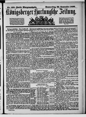 Königsberger Hartungsche Zeitung vom 29.09.1898