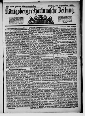 Königsberger Hartungsche Zeitung vom 30.09.1898