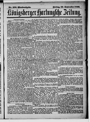 Königsberger Hartungsche Zeitung vom 30.09.1898