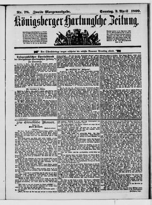Königsberger Hartungsche Zeitung vom 02.04.1899