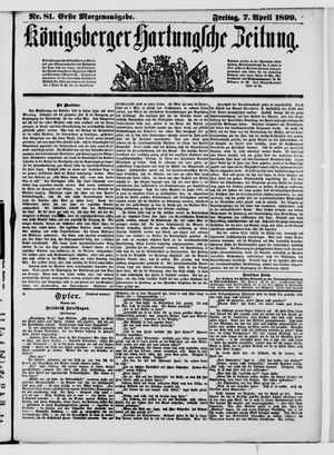 Königsberger Hartungsche Zeitung on Apr 7, 1899