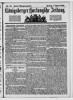 Königsberger Hartungsche Zeitung on Apr 7, 1899