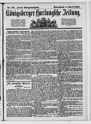 Königsberger Hartungsche Zeitung vom 08.04.1899