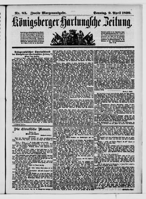 Königsberger Hartungsche Zeitung vom 09.04.1899