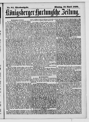 Königsberger Hartungsche Zeitung vom 10.04.1899