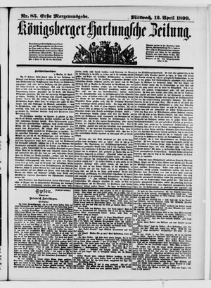 Königsberger Hartungsche Zeitung vom 12.04.1899