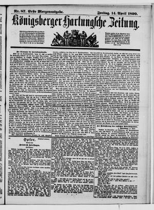 Königsberger Hartungsche Zeitung vom 14.04.1899
