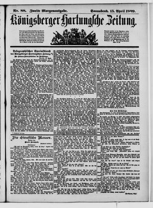 Königsberger Hartungsche Zeitung on Apr 15, 1899