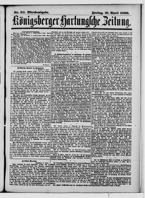 Königsberger Hartungsche Zeitung vom 21.04.1899