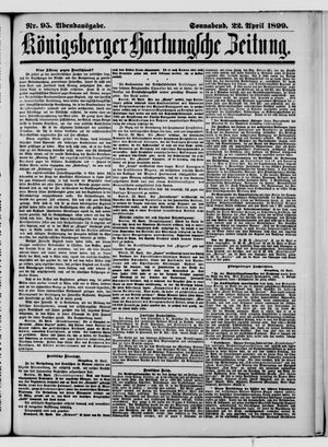 Königsberger Hartungsche Zeitung vom 22.04.1899