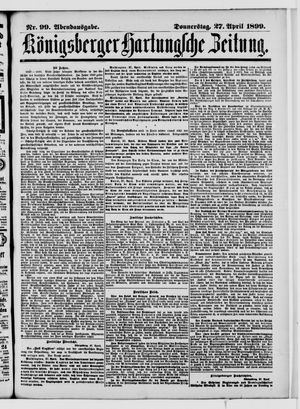 Königsberger Hartungsche Zeitung vom 27.04.1899