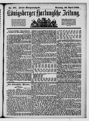 Königsberger Hartungsche Zeitung on Apr 30, 1899