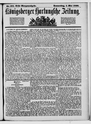 Königsberger Hartungsche Zeitung on May 4, 1899