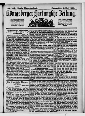 Königsberger Hartungsche Zeitung vom 04.05.1899