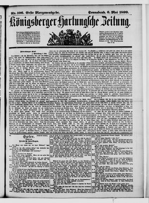 Königsberger Hartungsche Zeitung on May 6, 1899