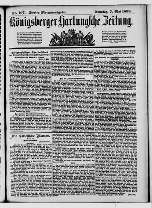 Königsberger Hartungsche Zeitung vom 07.05.1899