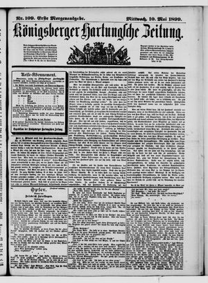 Königsberger Hartungsche Zeitung vom 10.05.1899