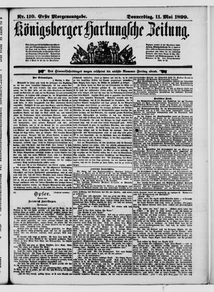 Königsberger Hartungsche Zeitung vom 11.05.1899