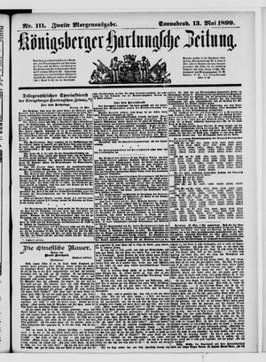 Königsberger Hartungsche Zeitung vom 13.05.1899