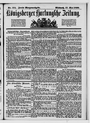 Königsberger Hartungsche Zeitung vom 17.05.1899
