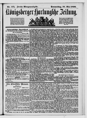 Königsberger Hartungsche Zeitung vom 18.05.1899