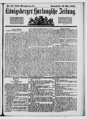 Königsberger Hartungsche Zeitung vom 20.05.1899