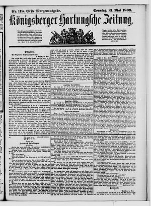 Königsberger Hartungsche Zeitung vom 21.05.1899