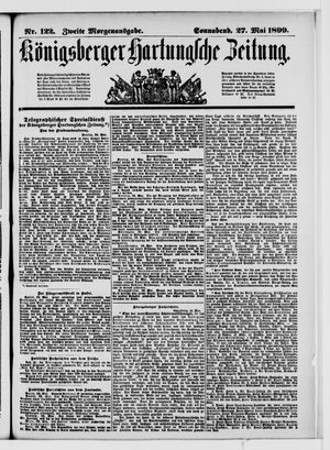 Königsberger Hartungsche Zeitung vom 26.05.1899