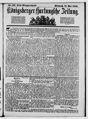 Königsberger Hartungsche Zeitung vom 31.05.1899