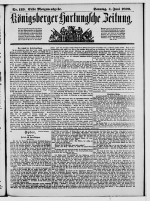 Königsberger Hartungsche Zeitung vom 04.06.1899