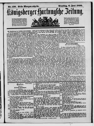Königsberger Hartungsche Zeitung vom 06.06.1899