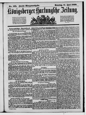 Königsberger Hartungsche Zeitung vom 11.06.1899