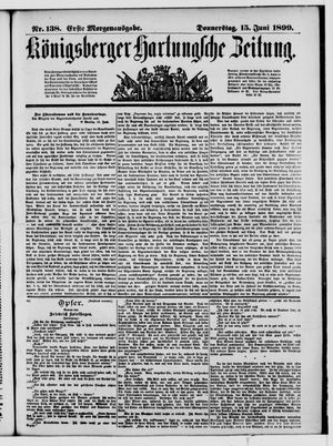 Königsberger Hartungsche Zeitung on Jun 15, 1899