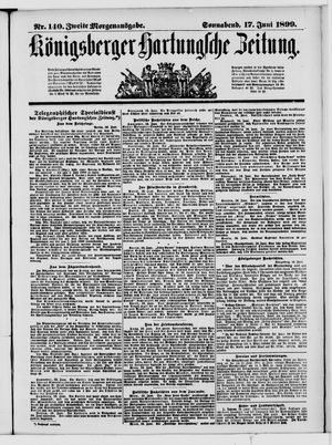 Königsberger Hartungsche Zeitung on Jun 17, 1899