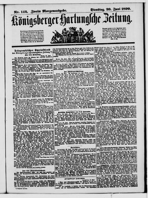 Königsberger Hartungsche Zeitung on Jun 20, 1899